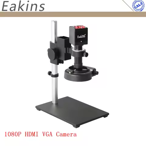 Eakins 13MP 1080P 60FPS HDMI VGA Industrial Video Microscope Camera 100X 130X C Mount Lens Digital I
