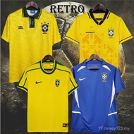 Retro 1991 93 94 1998 2002 Brazil Home Vintage Soccer Jersey
