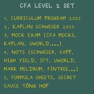 CFA Level 2 Full Set (Curriculum, Kaplan, Mocks, Question banks, Nots, Secret saures, Formula sheets