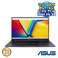 【記憶體升級特仕版】ASUS Vivobook 15 OLED X1505VA-0161K13500H 搖滾黑 (15.6 FHD OLED/Intel i5-13500H/8G+16G DDR4/512G PCIE SSD/WIN 11)