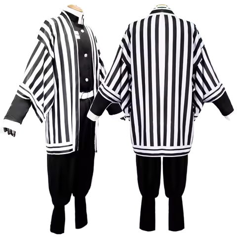 2025 Anime Demon Moordenaar Kimetsu No Yaiba Iguro Obanai Haori Kimono Cosplay Kostuum Pruik Witte S