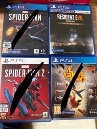 放二手新淨ps4/5 game(睇下文）