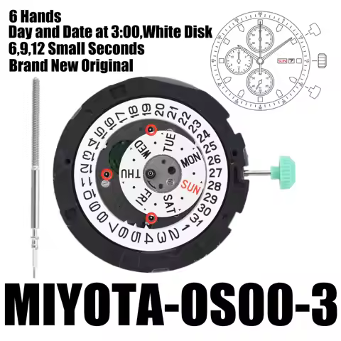 New Genuine Miyota 0S00 Watch Movement OS00 Original Quartz Mouvement Automatic Movement Watch Parts