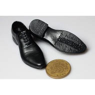 New Product Ready Stock Special Offer 1/6 Soldier Men's Black Leather Shoelace Feet Suitable for HT 