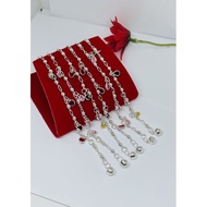 Children's Bracelet With Gems.92.5% Pure Silver