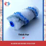 4"x18m CATHRINE 418 Heavy Duty Polyester Grey Blue Thick Fur Paint Roller Refill / Roller Cat Bulu Tebal