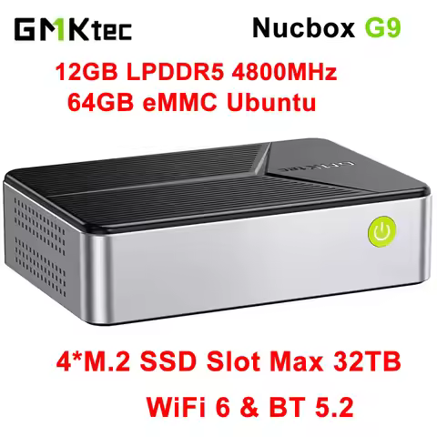 GMKtec Nucbox G9 MINI PC Intel N150 MINI NAS Windows 11 Pro LPDDR5 M.2 2280 SSD WIFI6 BT5.2 Triple S