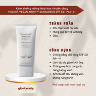 [Hàng có sẵn] Kem chống nắng hóa học thuần chay Melixir Vegan Airfit™ Sunscreen SPF 50+ PA++++ [Glow