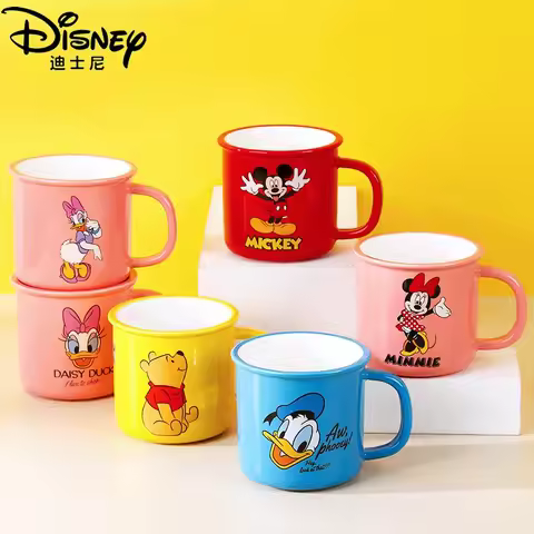 350ML Disney Mickey Mouse Minnie Coffee Mugs Cute Cartoon Donald Daisy Milk Mugs Creative Fashion Mu