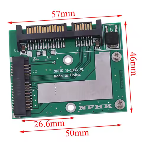 MSATA SSD to 2.5'' SATA 6.0gps adapter converter card module board mini pcie ssd