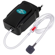 hygger Mini Aquarium Air Pump Kit Small Fish Tank Air Pump 1W for 5-20 Gallon Fish Bowl with Air Tub