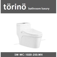 torino  WC 1020 One Piece  Wash Down Water Closet 250mm 10 Inch S-Trap Toilet Bowl (Jamban) 马桶