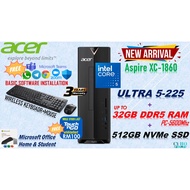 ACER ASPIRE XC-1860 ULTRA 5-225 / XC-1785 CORE-i5-14400 / CORE-I3-14100 +512GB SSD, up to 32GB RAM, 