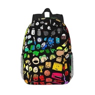 Classic BFDI Inanimate Insanity All Characters Backpacks Teenager Bookbag Children Bags Laptop Rucks