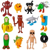 Ornaments-Bombardino Crocodilo Tossing Saur 8 Pcs Action Figures, Action Figures For Kids