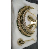 Indian necklace jodha/ set Indian choker set Indian bridal/ Indian jewelry/ Indian earring/