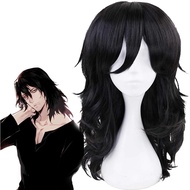 My Hero Academia - Shota Aizawa - Dark Black Shoulder length Cosplay Wig