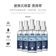 酒精喷雾75%消毒液免洗速干家用专用便携室内乙醇消毒液100ml 100ml 1瓶随机品牌