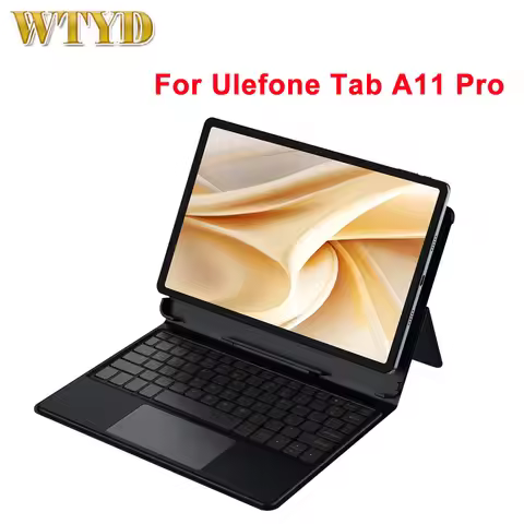 Ulefone Pogo Pin Smart Keyboard & Tablet Leather Case For Ulefone Tab A11 Pro