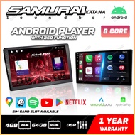 SAMURAIKATANA 360 4+64GB / 2+32 GB Car Multimedia MP4 MP5 Player Newest Android Player 8 Core Kereta