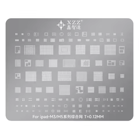 1Pcs XZZ solder paste stencil for iPad M1/M2/M3/M4/M5 ipad Air2025 Pro2025 direct heating