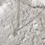 【日本直送 名牌中古包】Christian Dior 貴賓 Dior 項鍊 銀色 Dior Logo vintage 古董 3irz2e