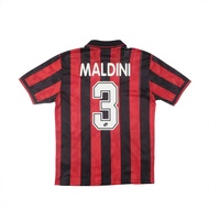 aC Milan 1993/94 Retro Home Maldini #3 Shirt Adult L