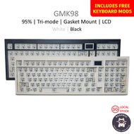 [✅ SG INSTOCK] GMK98 95% Keyboard Barebones Wireless Tri-Mode Gasket Mount Knob LCD Screen | GMK67 G