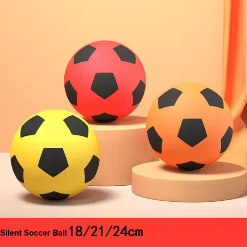 Silent Football Ball Dia.8/9inch Indoor Silent Foam Soccer Ball Mute Bouncing Ball Silent Basketball
