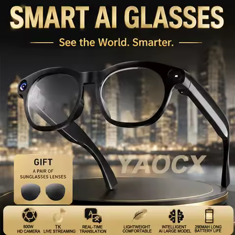 NEW CY03 Smart Glasses 800W HD Camera Intelligent AI Large Model Audio&Video Online Audio Call Trans