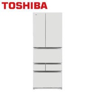 TOSHIBA東芝551公升無邊框玻璃六門變頻電冰箱GR-ZP550TFW(UW) 冷凍/冷藏雙層除臭 大容量蔬果箱設計