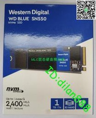 WD/西部數據SN550 1T 2T 500G NVME M.2 PCIE3.0 2280固態SSD藍盤