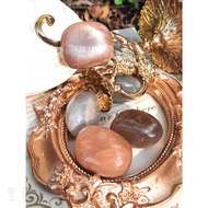 Indian Moonstone Rolling Stone 0310-21~29 (Moonstone)~Enhance Charm, Soothe Emotions June Birthstone