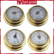 WIN 4 Pieces  Hygrometer Barometer Clock Marine Barometer Lightweight
