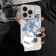 Blue Ink Butterfly Case HP OPPO REALME C33 C55 C21 C12 C12 C20 C21Y C11 C65 Latest Casing OPPO REALM