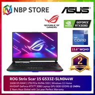 Asus ROG Strix Scar 15 G533Z-SLN044W 15.6'' WQHD 240Hz Gaming Laptop ( i9-12900H, 16GB, 1TB SSD, RTX3080 8GB, W11 )