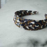 古董領帶改製手工髮箍-CHANEL香奈兒-月亮惹的禍-耶誕禮物