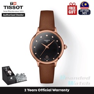 [Official Warranty] Tissot T133.210.36.056.00 Women's Odaci-T Brown Leather Strap Watch