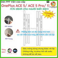 (Combo of 2 sets) 4 PPF & Skin Carbon Stickers for OnePlus 1+ Ace 6T 5 Pro 13R 13T 5G 13 clear, scra