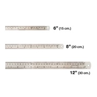 Steel Ruler Feet Thick Stainless Length 6 Inches 8 12 18