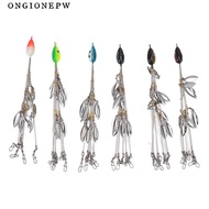ONGIONEPW 6PCS Umbrella Fishing Rig, 5 Arms  Alabama Umbrella Rigs, Simulated Stainless Steel Wtih 8