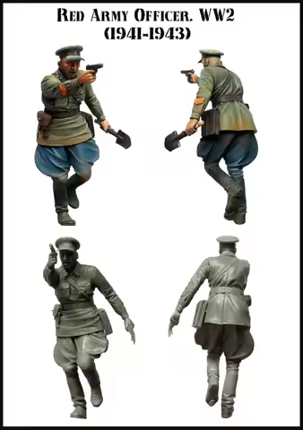 1/35 Scale Resin Figures Model Kit-N200 Historical Military Red Army Officer Diorama Unassembled and