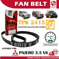 S2U Gaido Fan Belt Mitsubishi Pajero 3.5 V6 Air Cond Alternator Power Steering Belt 7PK2415 Tali Kip