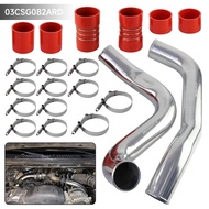 Boot Clamps Kit & Polished 3" Intercooler Pipe For 1999.5-2003 Ford 7.3L F250 F350 Powerstroke V8 Tu