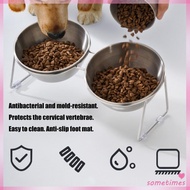 Time Splash Proof Dog Feeding Station Heavy Duty Feeders Bowls  Dish