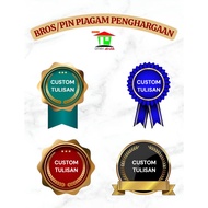 Custom Award Certificate Brooch Pin Acrylic Award Certificate Print Pin/ Custom Award Certificate Br