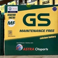 GS MF NS70 12V 65AH DRY CAR BATTERY ORIGINAL ASTRA AND TRUSTED