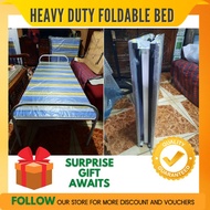 JayK Mnl - HEAVY DUTY SINGLE Foldable Bed | Folding Bed | Metal Bed Frame | Single Heavy Duty Metal Bed | Folding Bed Heavy Duty | For Dormitory Single Bed | Random Design Available