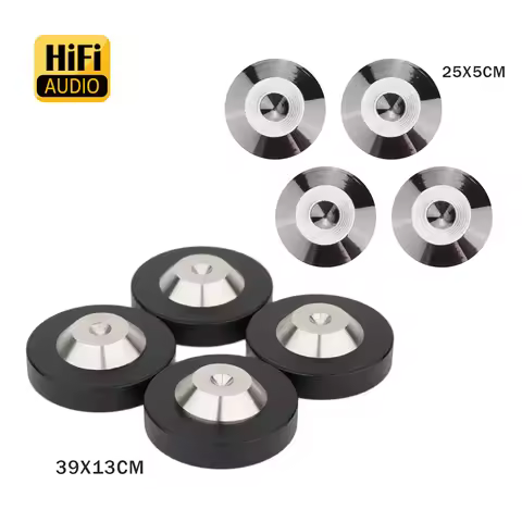 Speaker Pads 25x5mm Universal Aluminum Alloy Speaker Spikes Pads 39x13 Isolation Stand Feet
