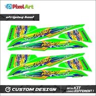 PREMIUM QUALITY GREEN THAILOOK MOTOR STRIPING STICKER FOR BEAT THAILAND